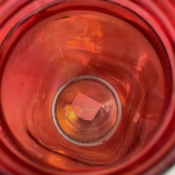 Burton & Burton Iridescent Decorative Pink Glass Jar 6.5" Tall - Picture 5 of 6